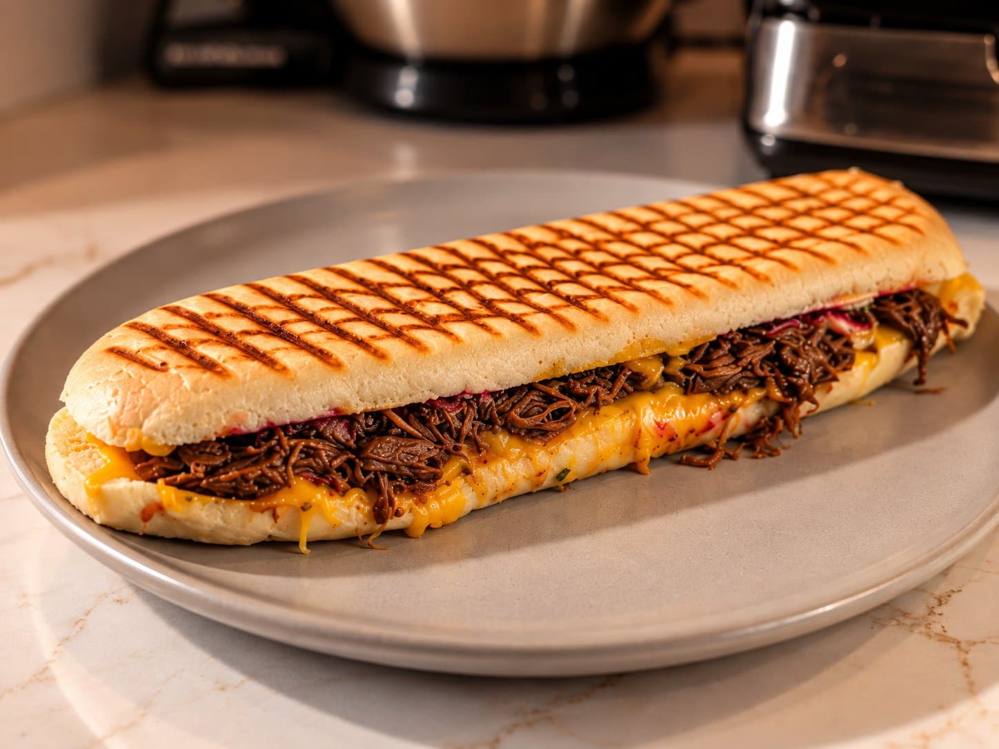 Panini STOOF·36 tout juste sorti du grill de contact