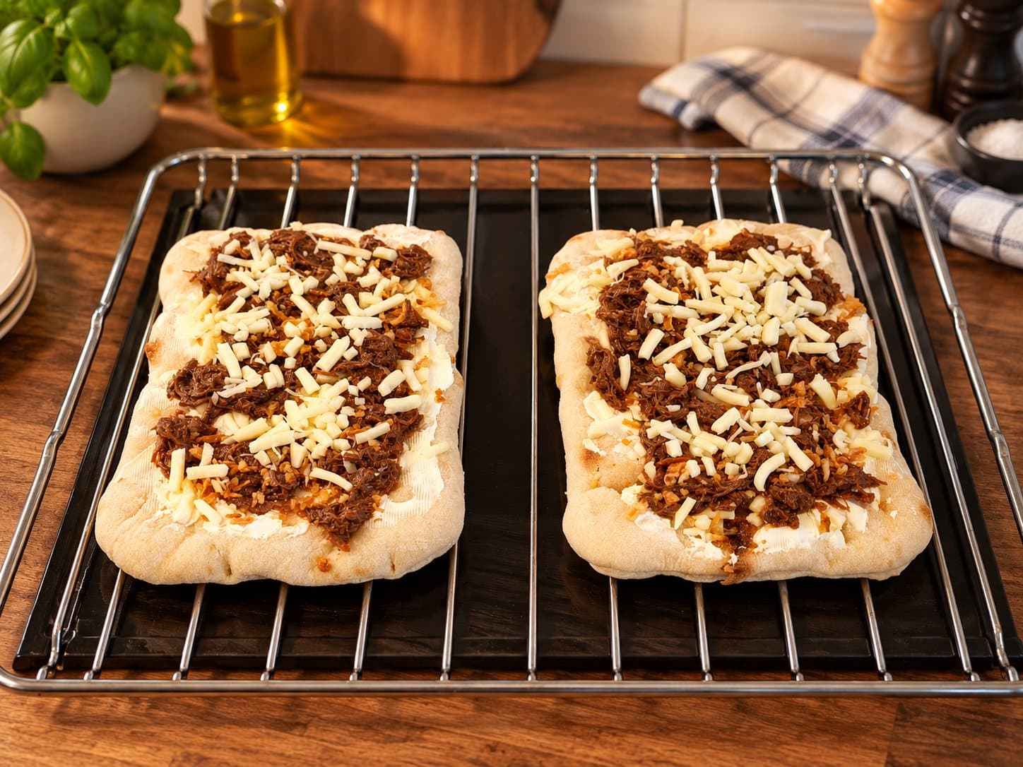 Pizzas STOOF·36 garnies, prêtes pour le four